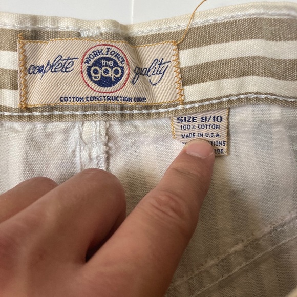 Vintage GAP striped skirt size 10 women’s cream - Picture 5 of 6